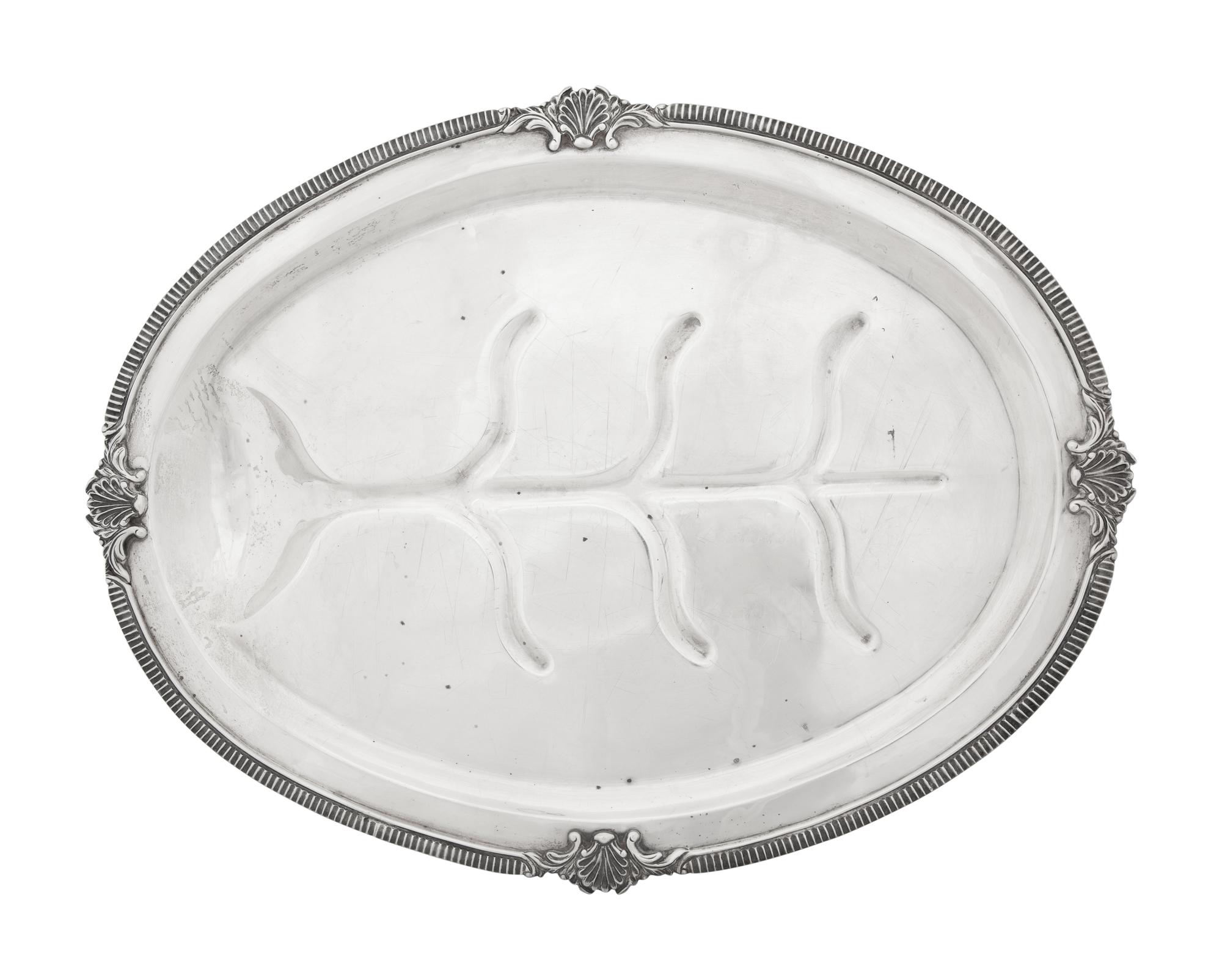 A Mexican Silver Well-and-Tree Serving Platter