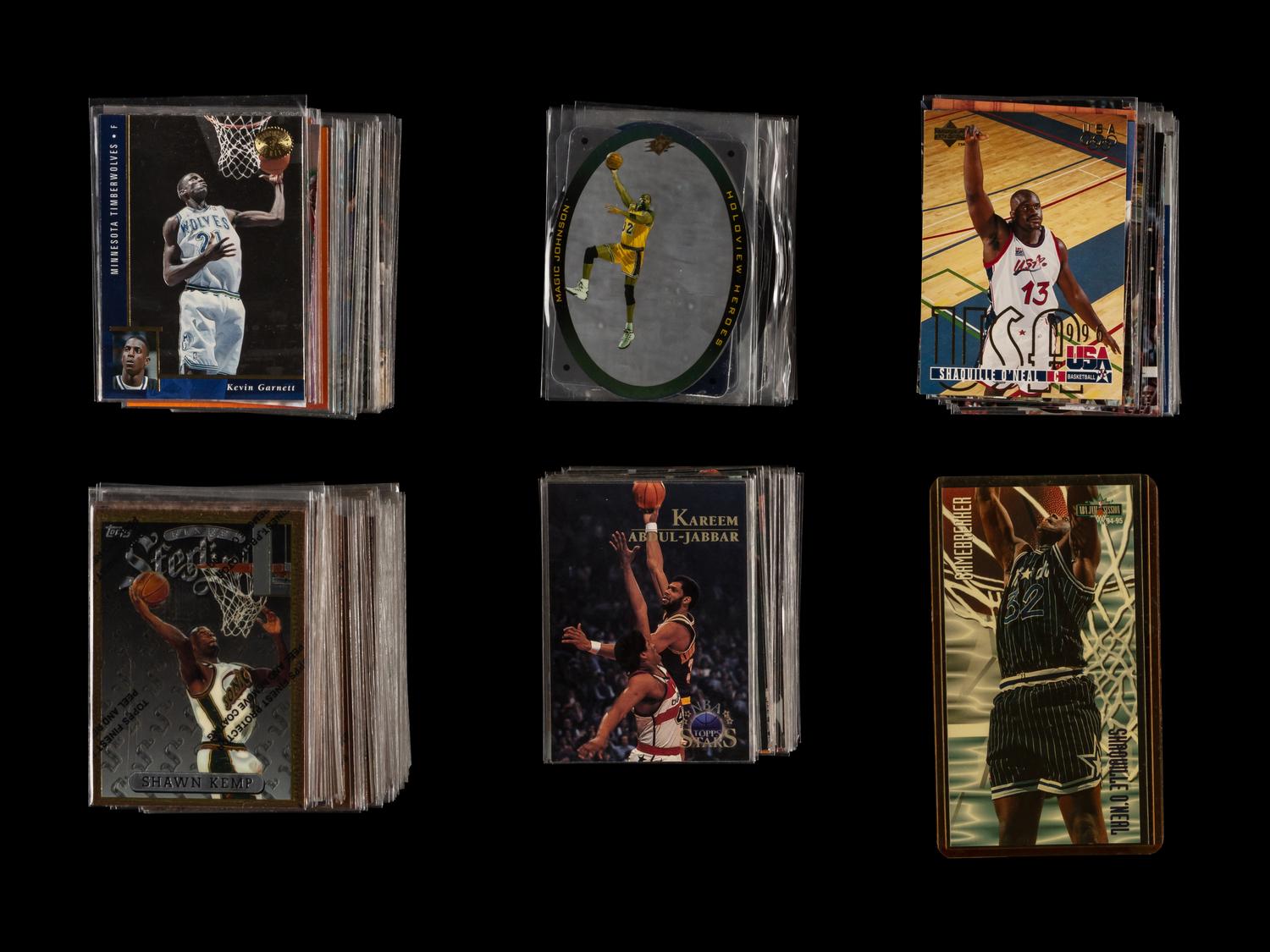 A Large Collection of Assorted 1990s Basketball Cards Including Multiple Shaquille O'Neal Rookie Cards