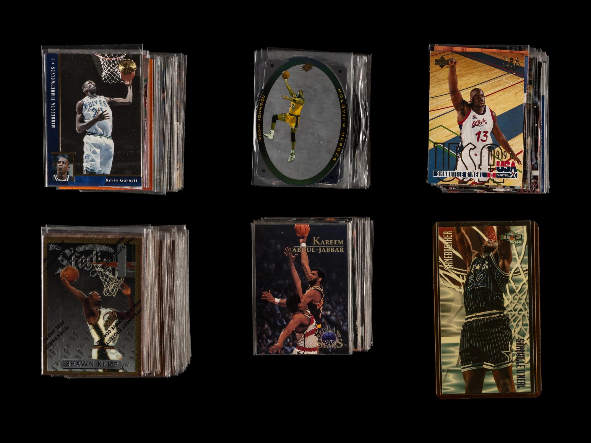 A Large Collection of Assorted 1990s Basketball Cards Including Multiple Shaquille O'Neal Rookie Cards