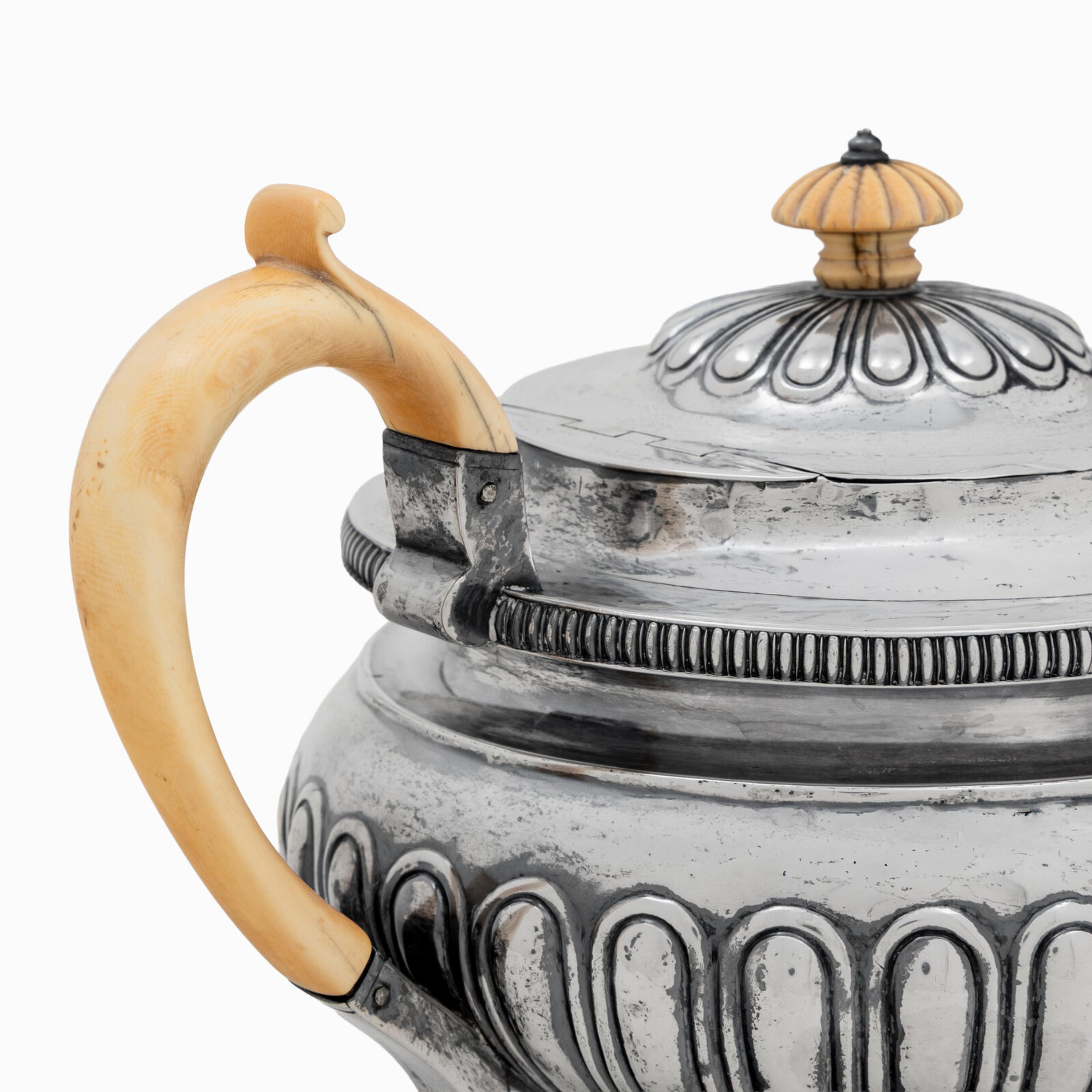 An Irish George III Silver Teapot