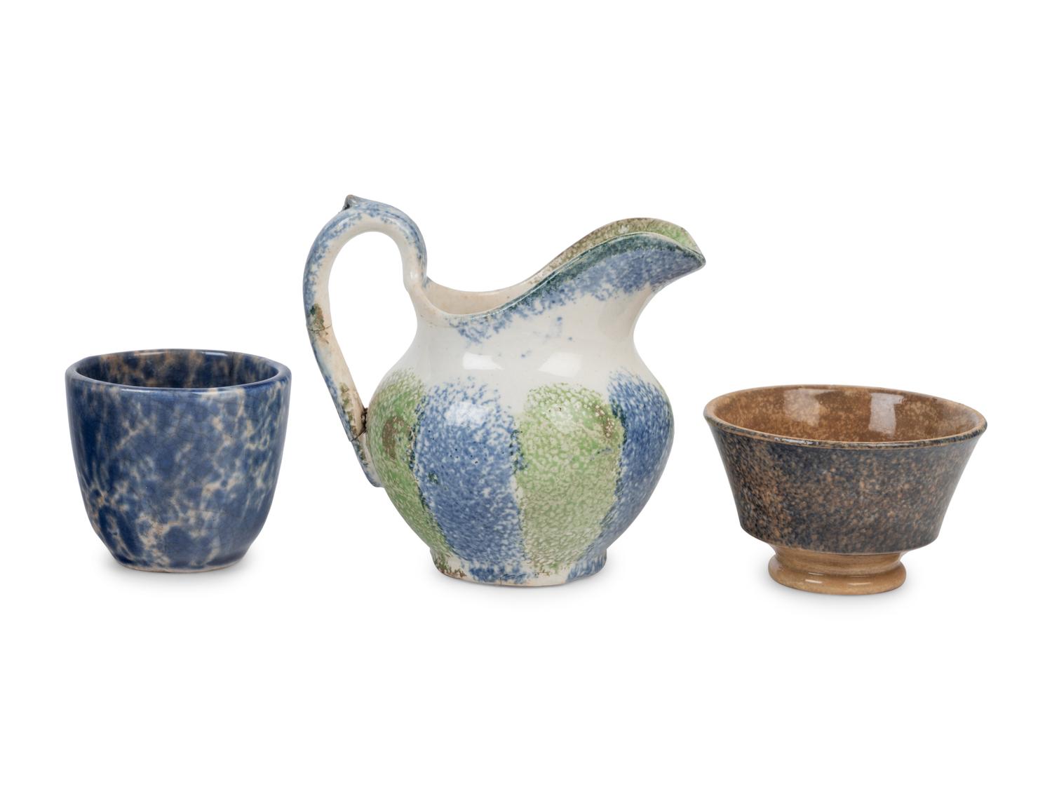 A Group of English Ceramic Table Articles