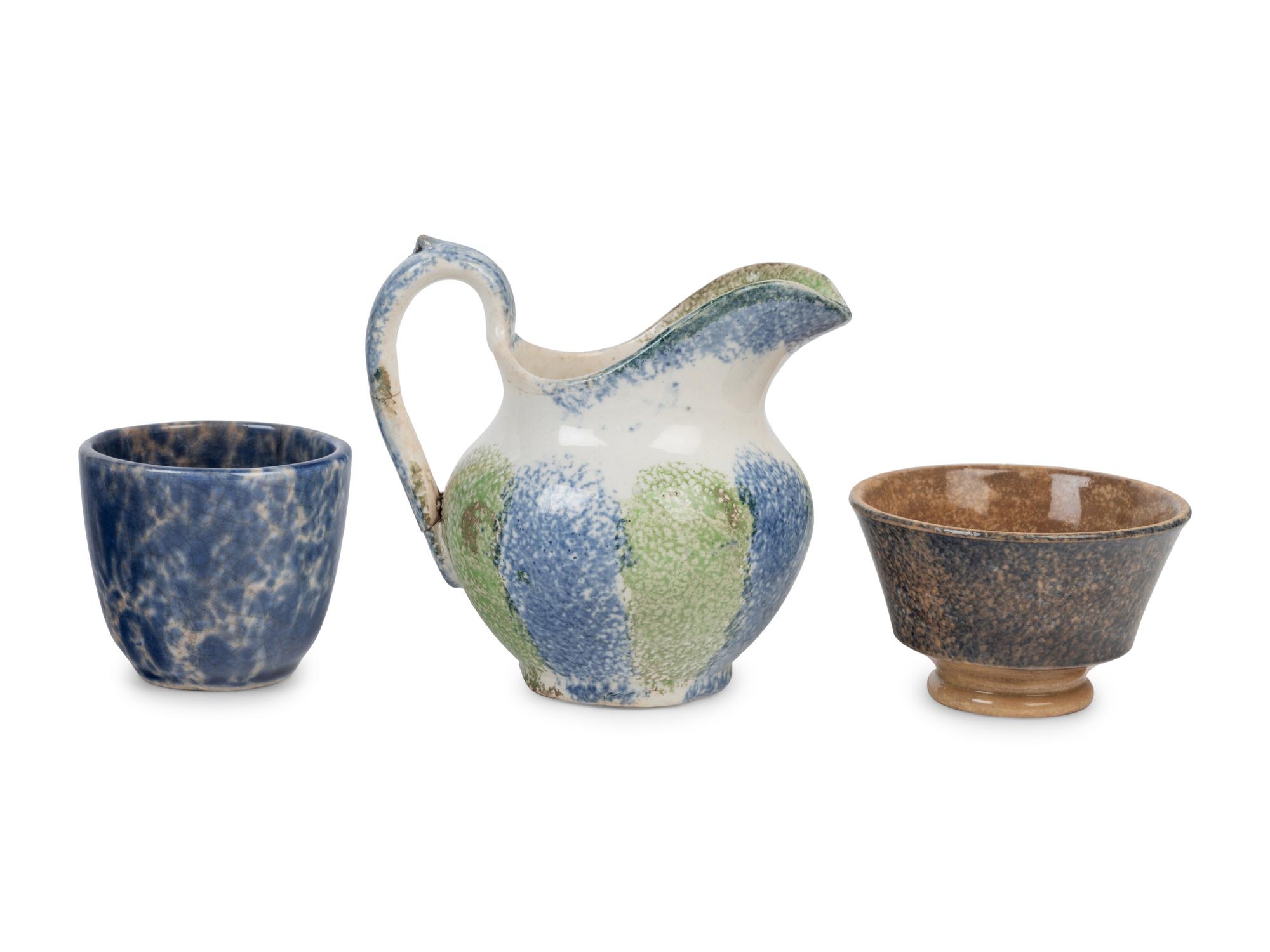 A Group of English Ceramic Table Articles