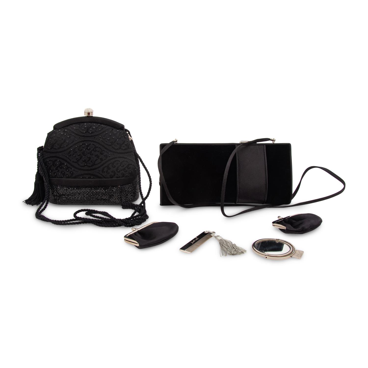 Judith Leiber, Two Black Evening Bags