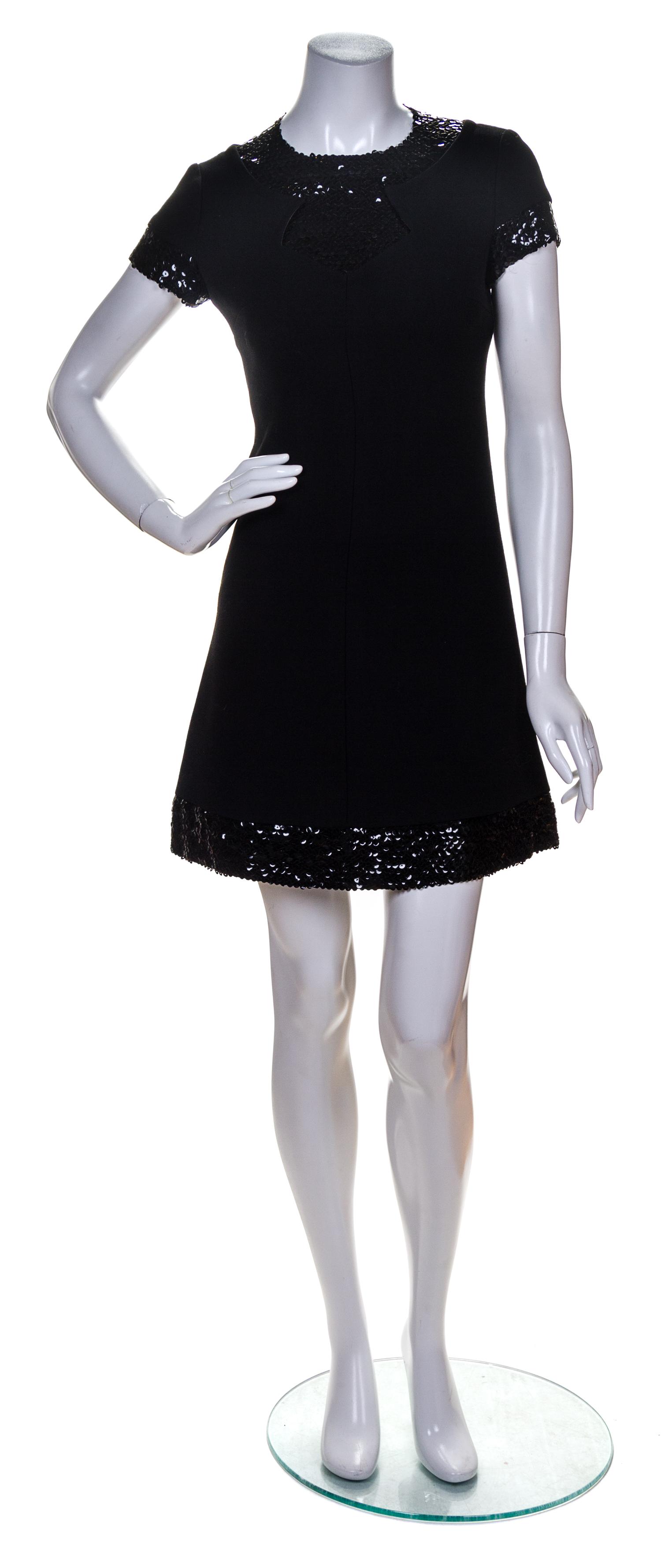 A Geral Black Wool Dress,