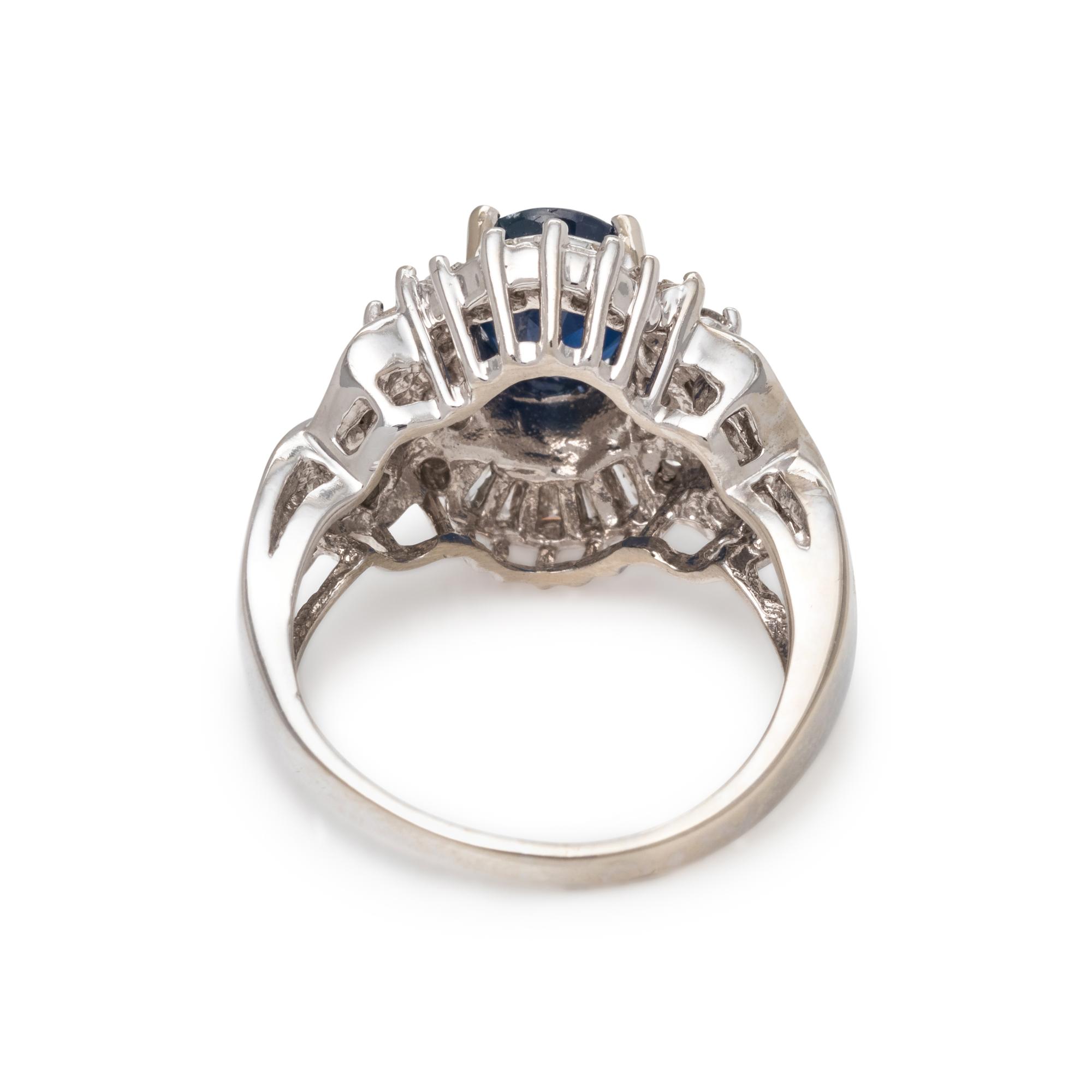 SAPPHIRE AND DIAMOND RING