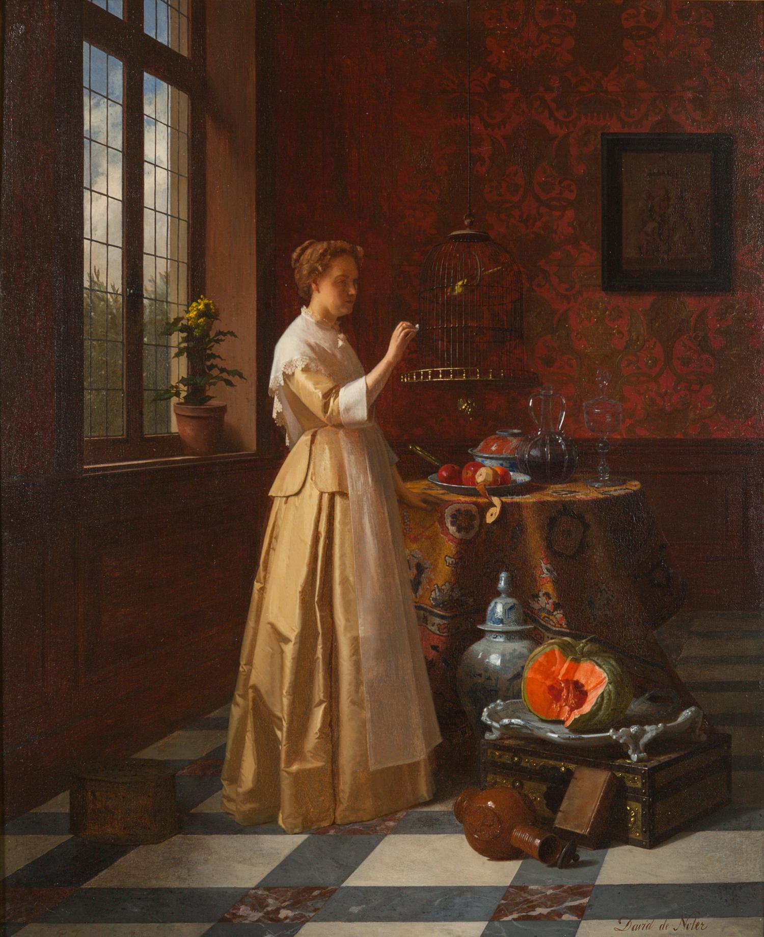Woman with Bird