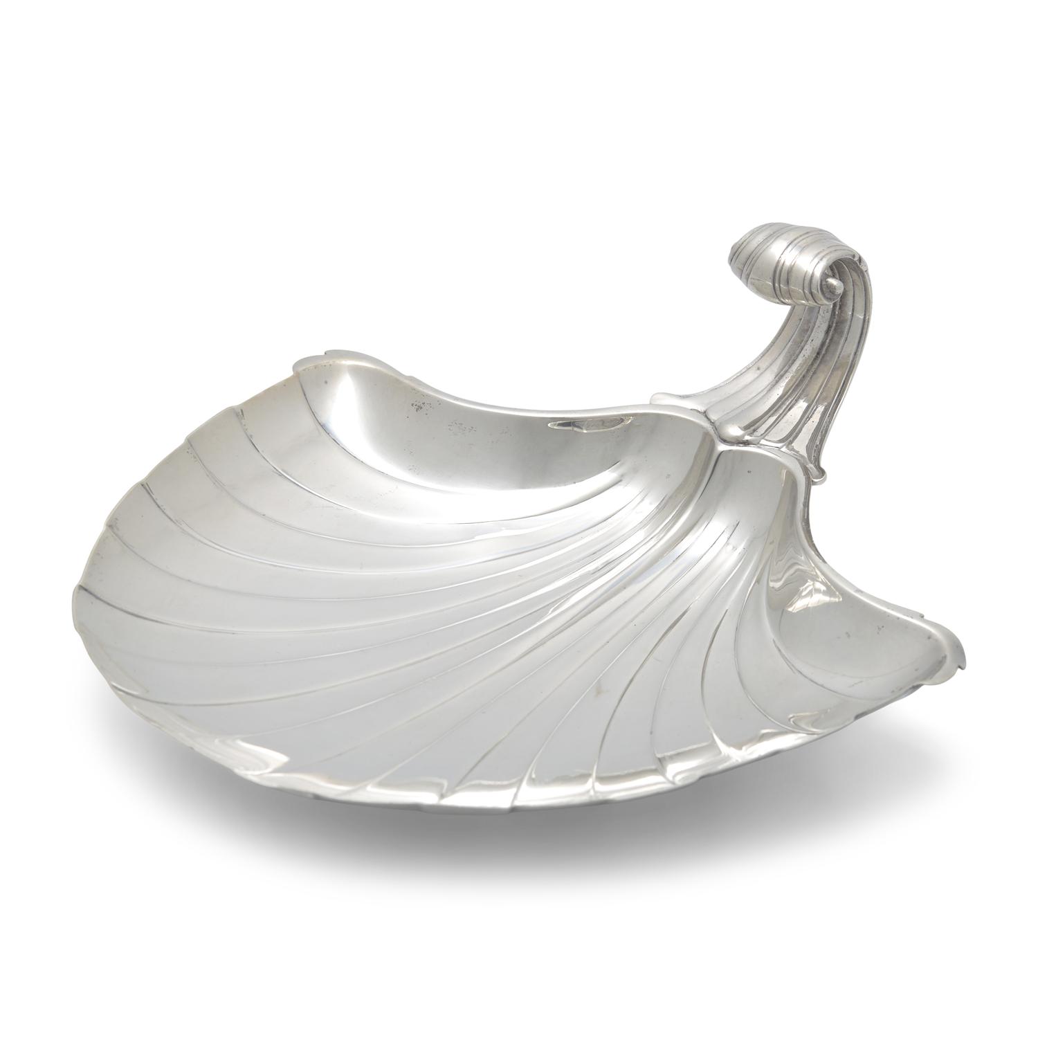 An American Silver Shell-Form Dish