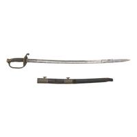 S&K Model 1850 Foot Officers Sword Presented to Sergeant Major (Capt.) George Smith - 7th NJ Infantry - WIA at Chancellorsville