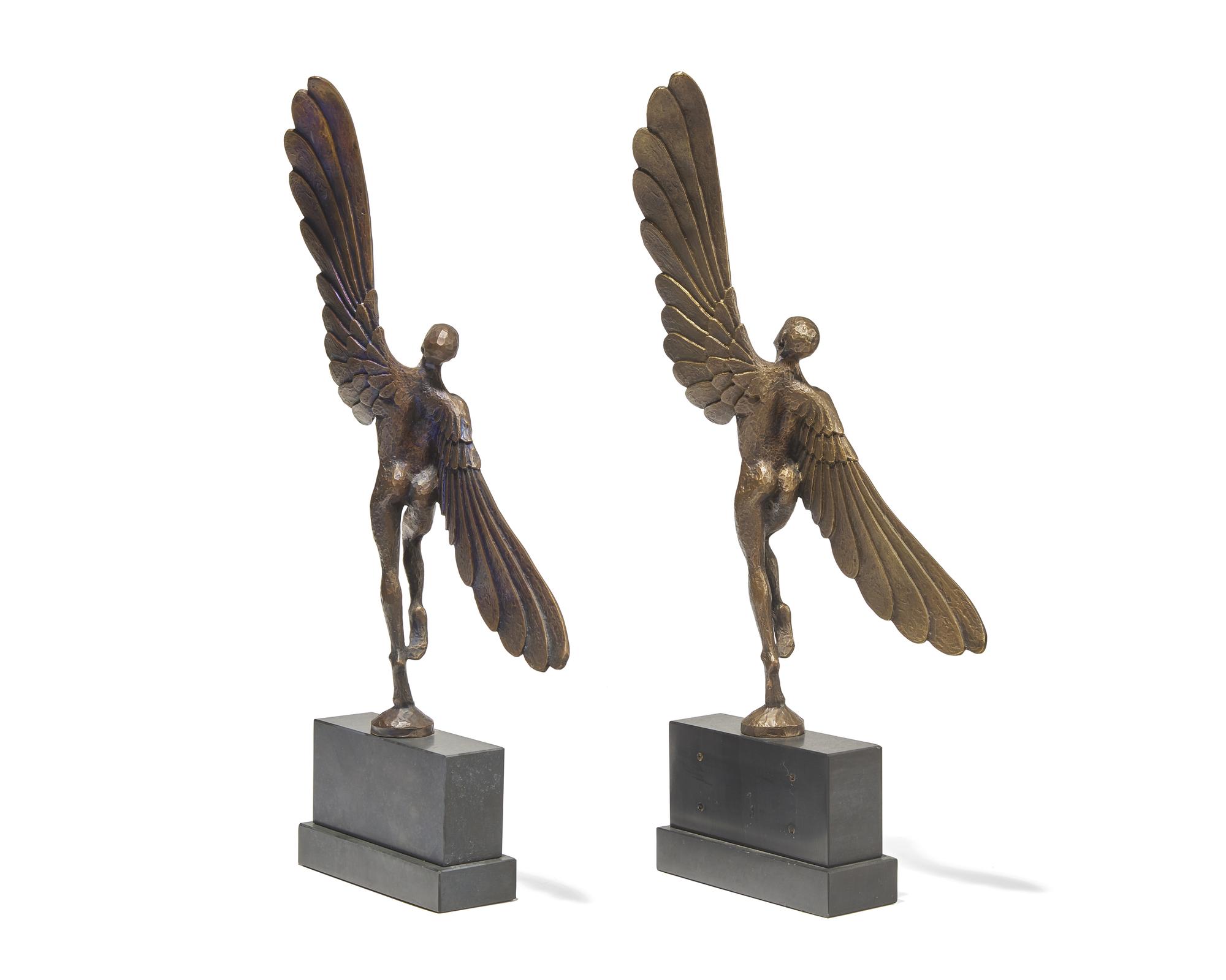 Pair of Dancing Icarus Sculptures