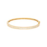 CRAIG DRAKE, DIAMOND AND YELLOW GOLD BANGLE BRACELET