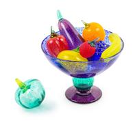 A Colored Glass Fruit Bowl, Kosta Boda