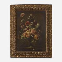 Follower of Jean-Baptiste Monnoyer (French, 1636–1699) Floral Still Life in a Silver Cup; together with a Companion (A Pair)