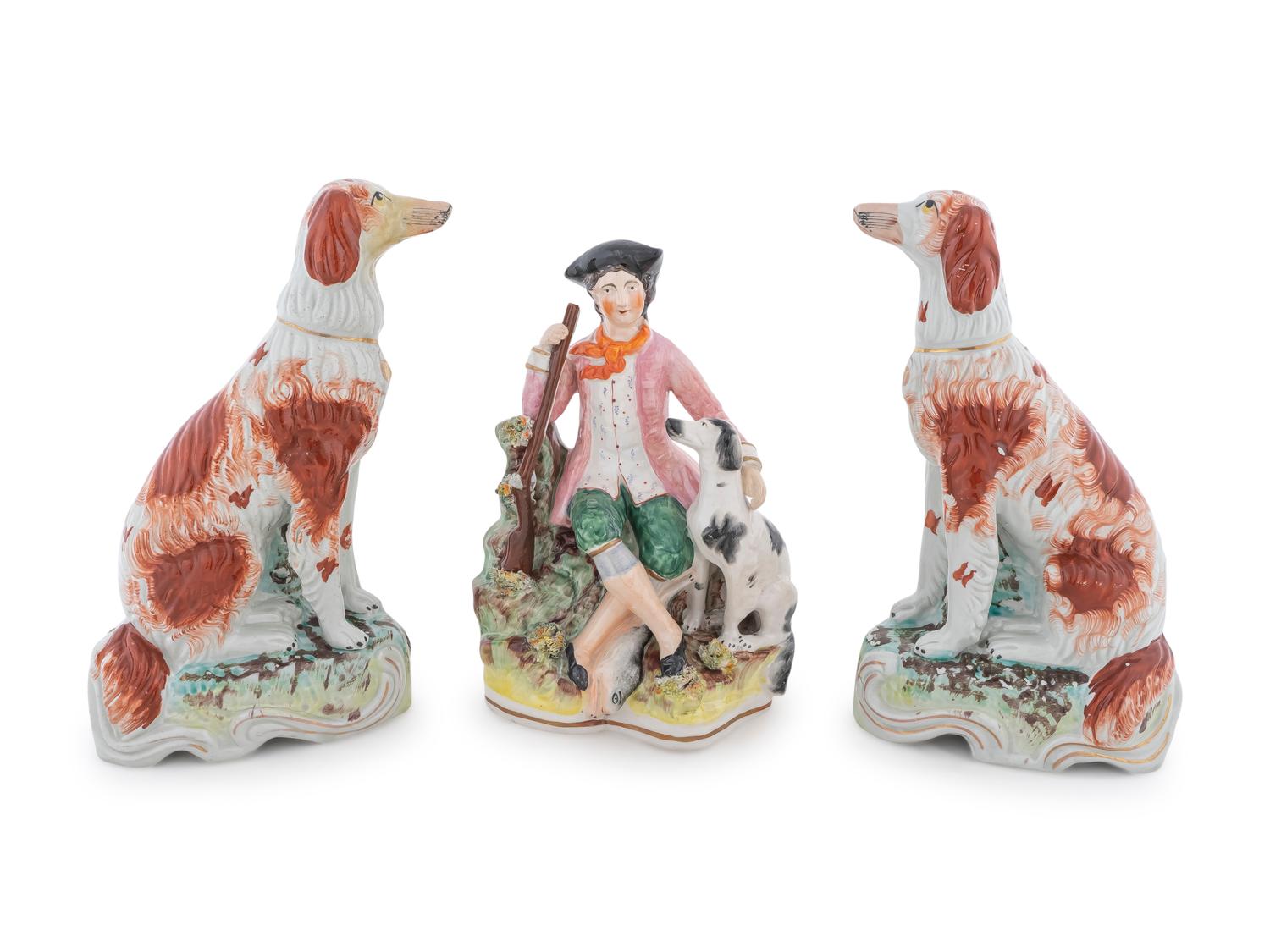 Three Staffordshire Figures — C. 1850
