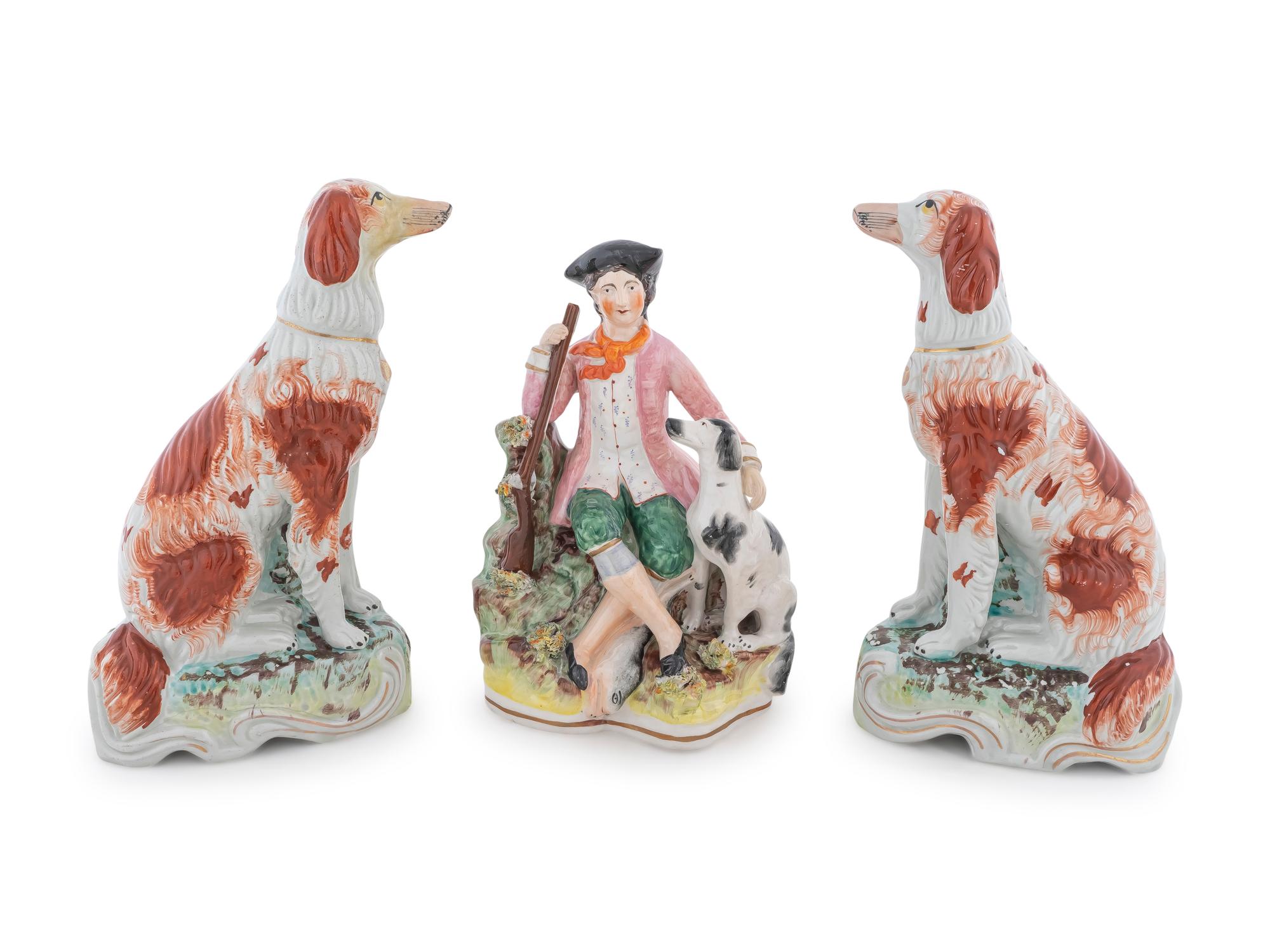 Three Staffordshire Figures — C. 1850