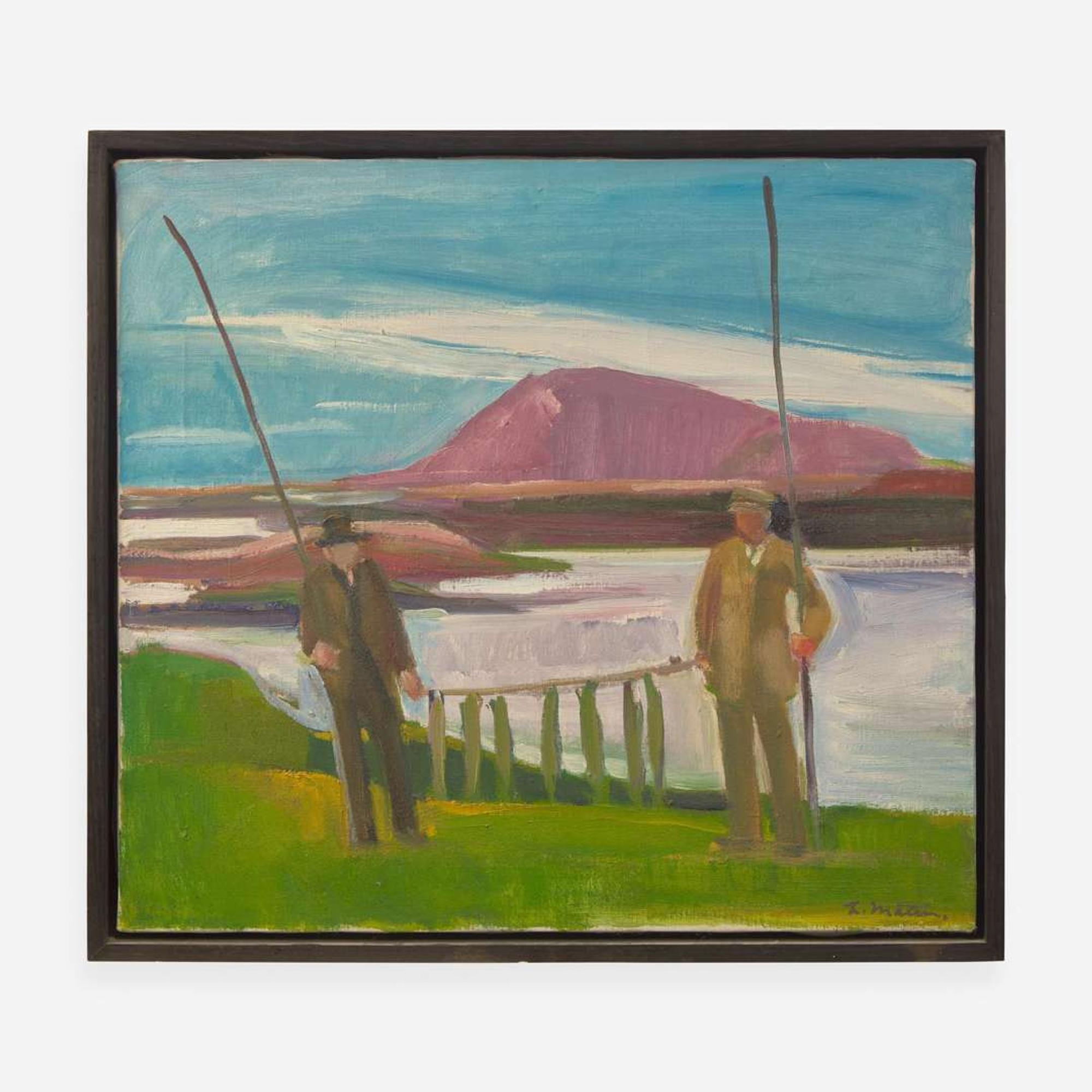 Louisa Matthíasdóttir (Icelandic, 1917-2000) Two Icelandic Scenes
