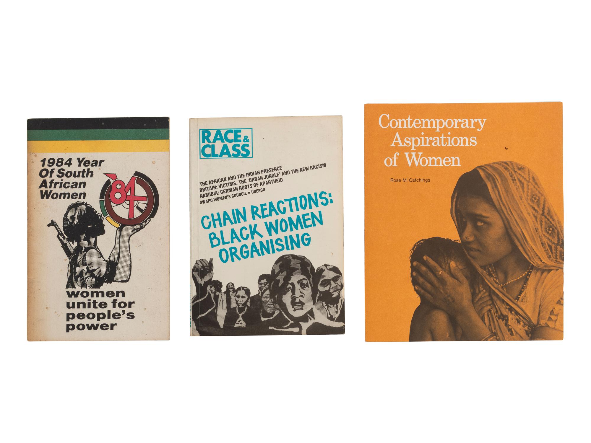 [WOMEN & RACE]. 3 printed materials discussing women and race incl. an issue of Race & Class .