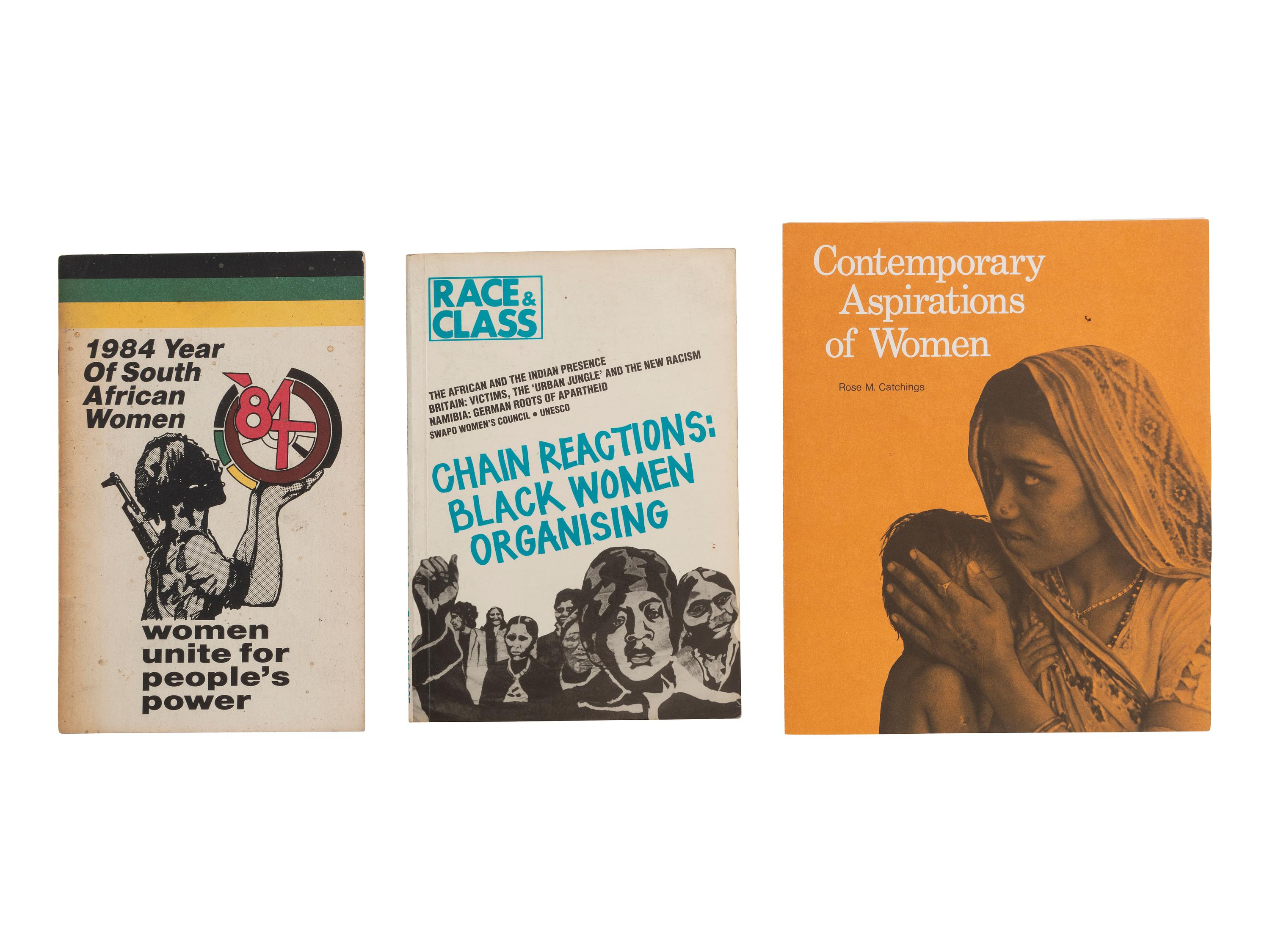 [WOMEN & RACE]. 3 printed materials discussing women and race incl. an issue of Race & Class .