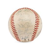 A 1965 Cincinnati Reds Team Signed Autograph Baseball Including Early Pete Rose Signature (Beckett Authentication Services)