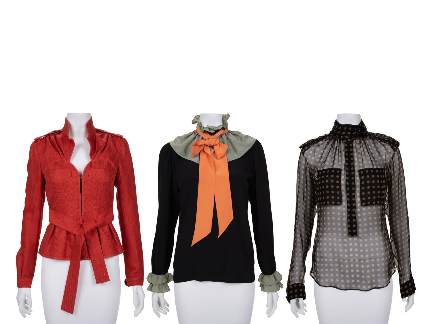 Three Yves Saint Laurent Tops: One Jacket and Two Blouses, 1970-2000s