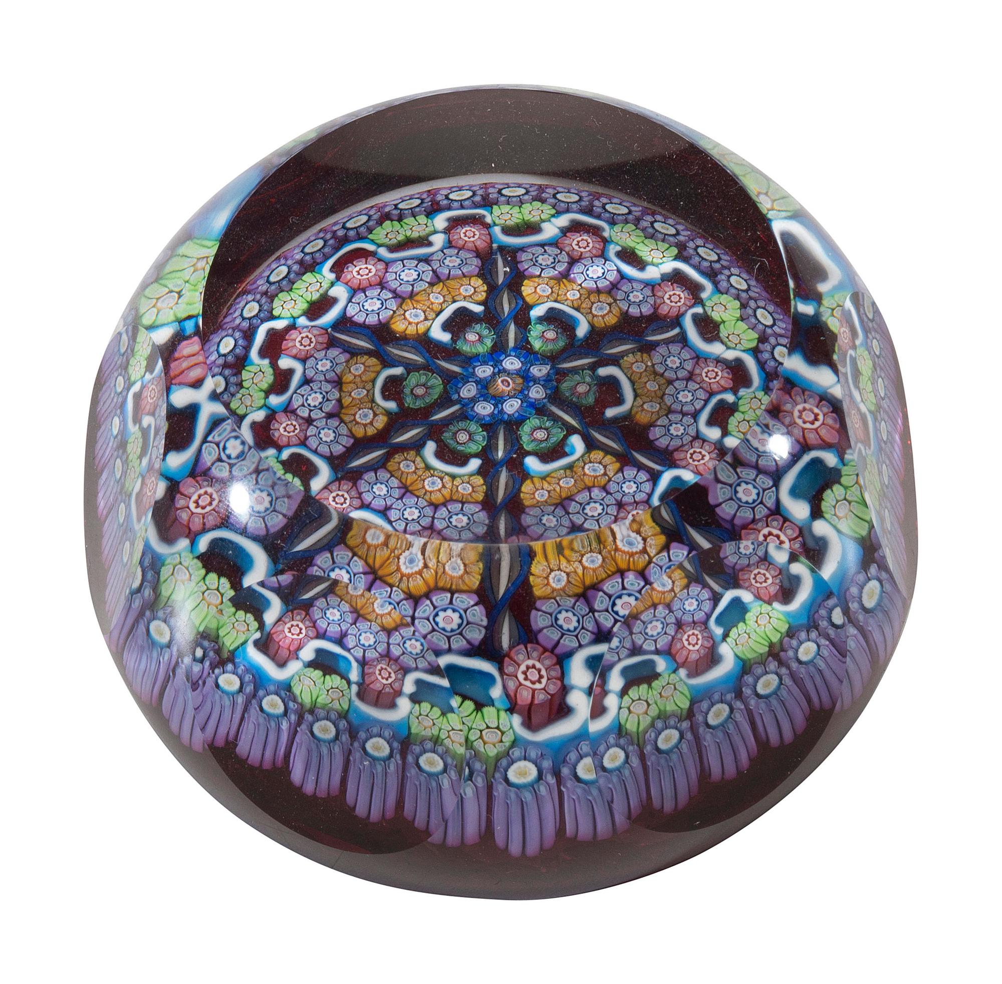 Four Millefiori Glass Articles