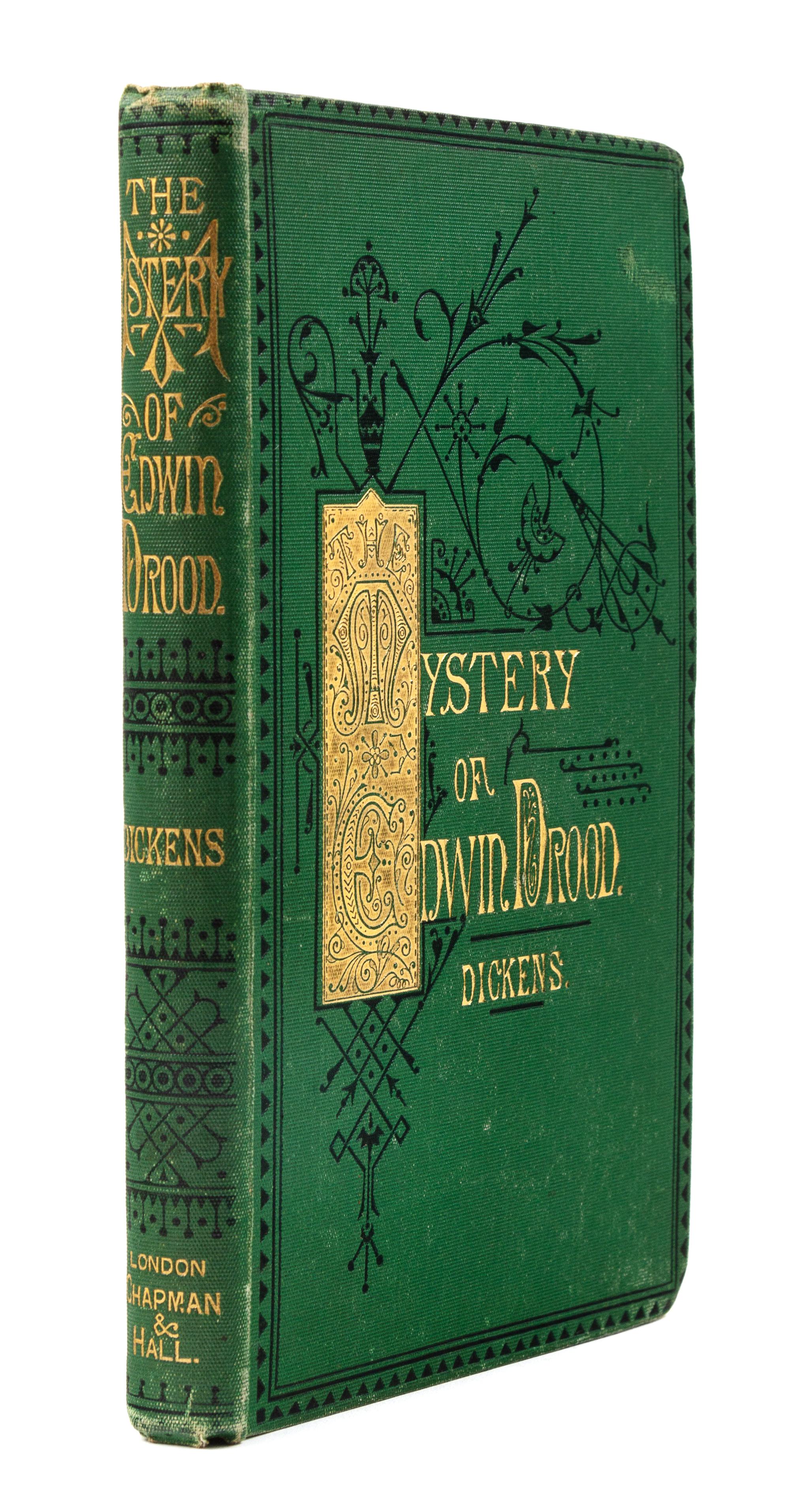 DICKENS, Charles (1812-1870). The Mystery of Edwin Drood. London: Chapman and Hall, 1870.