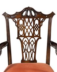 A Pair of George III Style Mahogany Armchairs