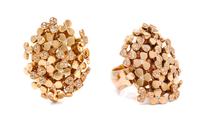 An 18 Karat Rose Gold and Diamond Demi Parure, 32.50 dwts.