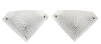 A Pair of Venetian Glass Pocket Style Wall Sconces Height 10 1/2 x width 17 inches. — 20TH CENTURY