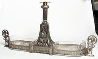 A Silver-Plate Centerpiece Height 13 x width 26 inches.