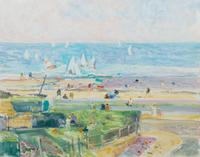 Gaston Sébire, (French, 1920–2001), Untitled (View of the Harbor)