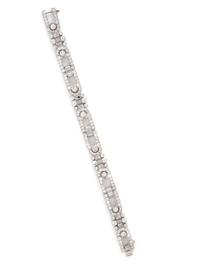 PLATINUM AND DIAMOND BRACELET
