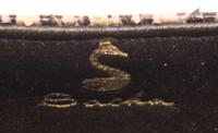 A Sacha Python Handbag, 6.5" x 5" x 3.5".