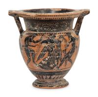 An Attic Black-Figured Column Krater