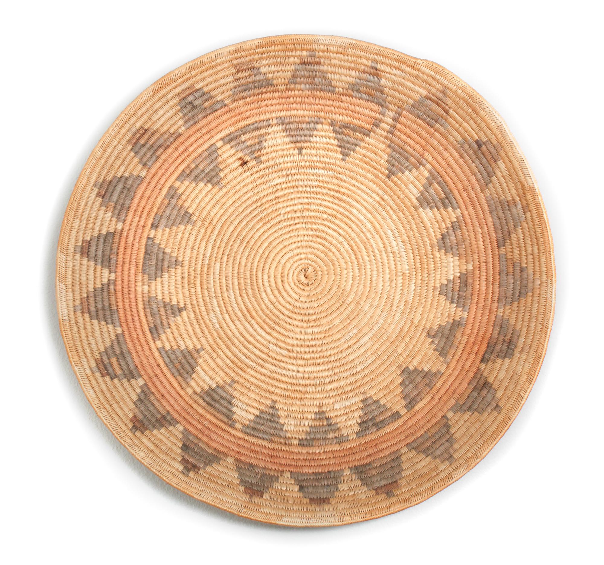 A Monumental Jicarilla Apache Wedding Basket Diameter 36 1/2 inches.