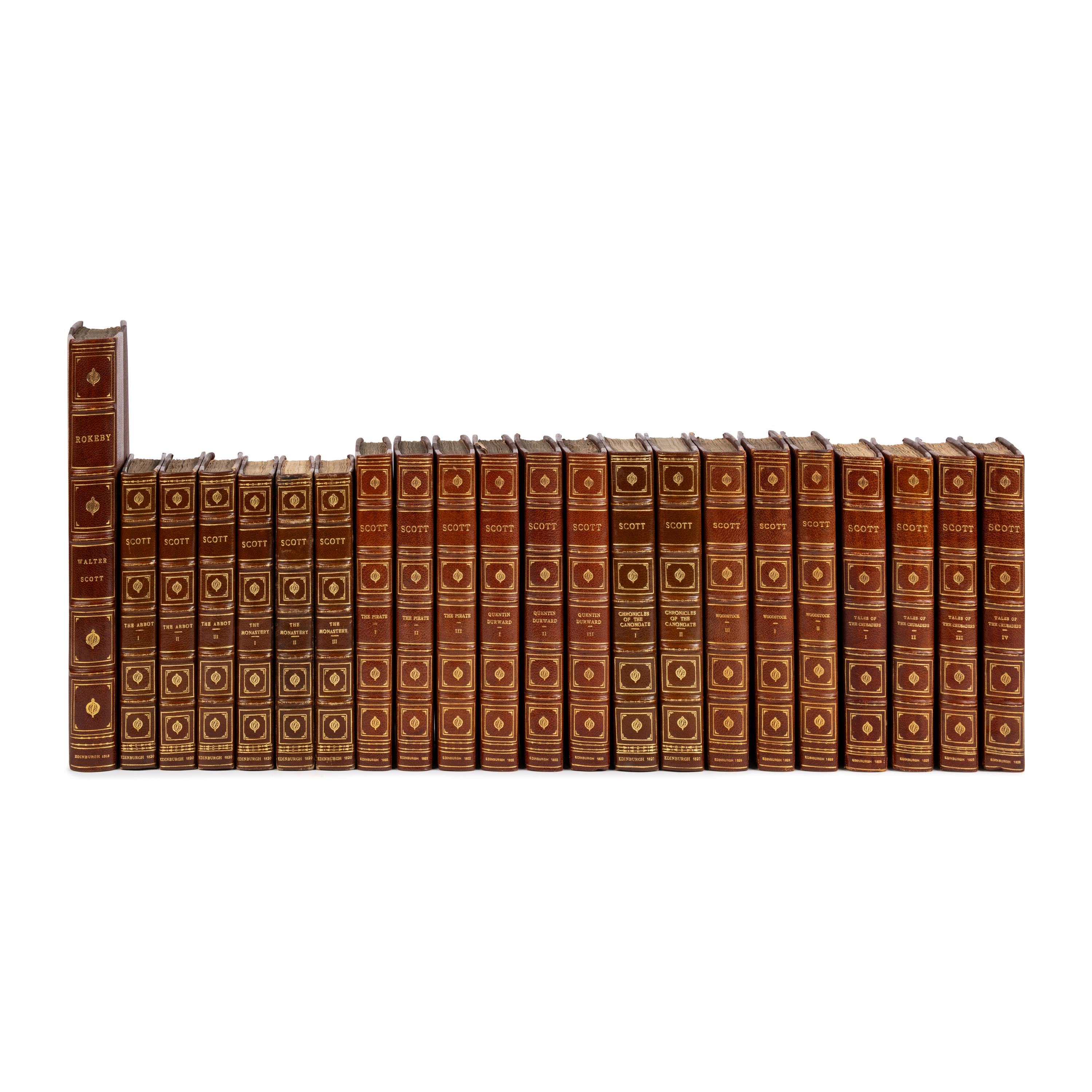 [Bindings]. Scott, Walter (1771-1832). [Waverly Novels]. Edinburgh: Printed for Archibald Constable & Co., et al.,