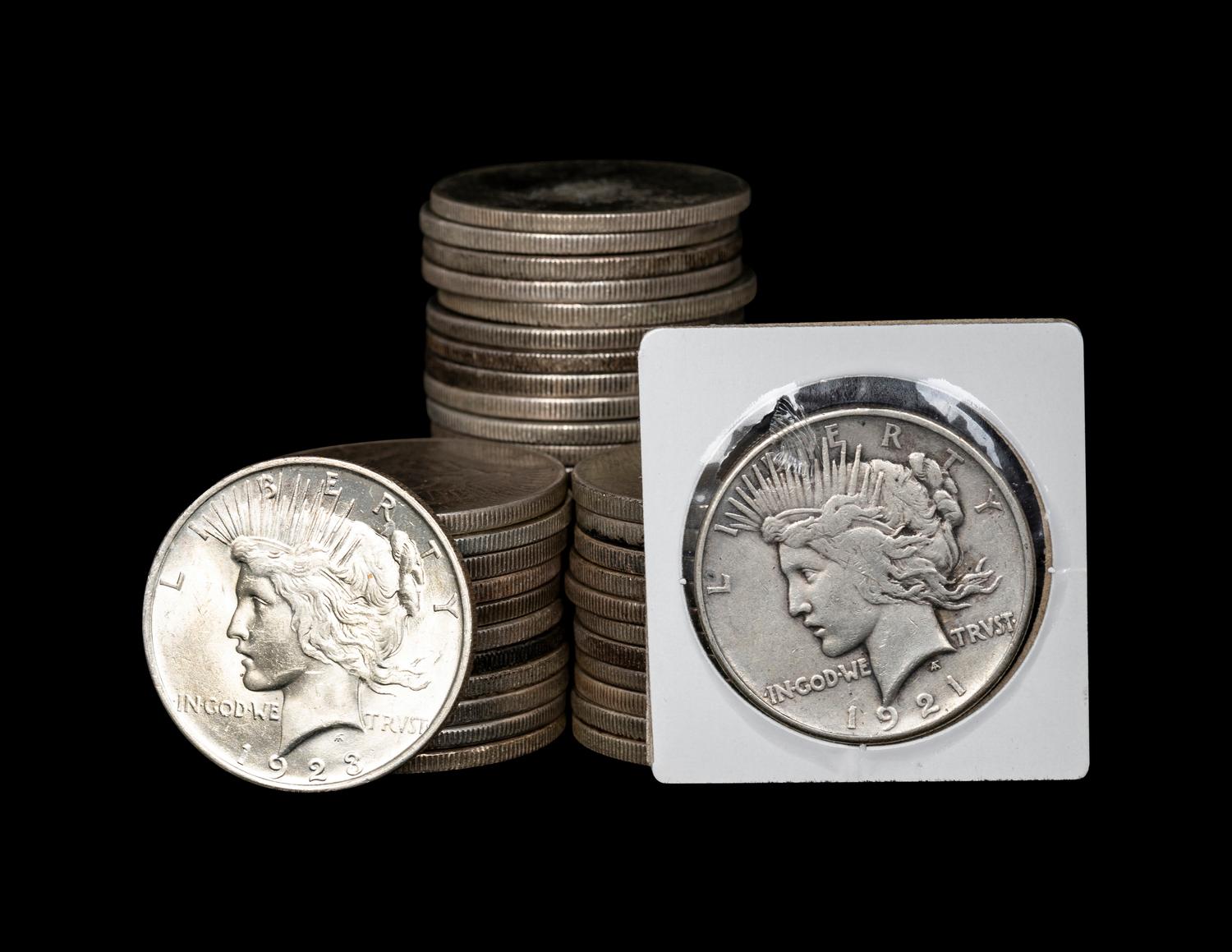 A Collection of Peace $1 Coins