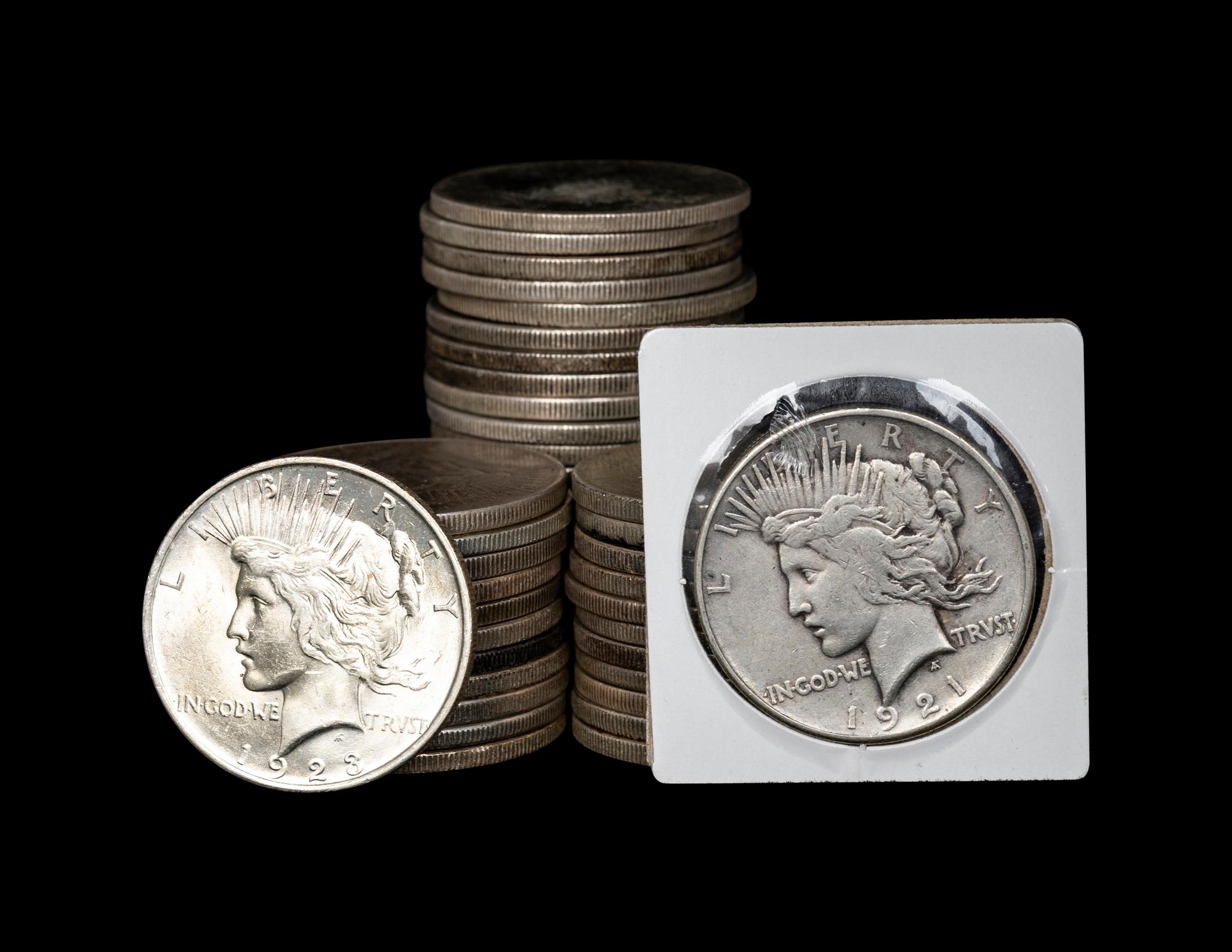 A Collection of Peace $1 Coins