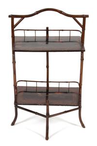 A Victorian Bamboo and Lacquer Side Table — 19TH CENTURY