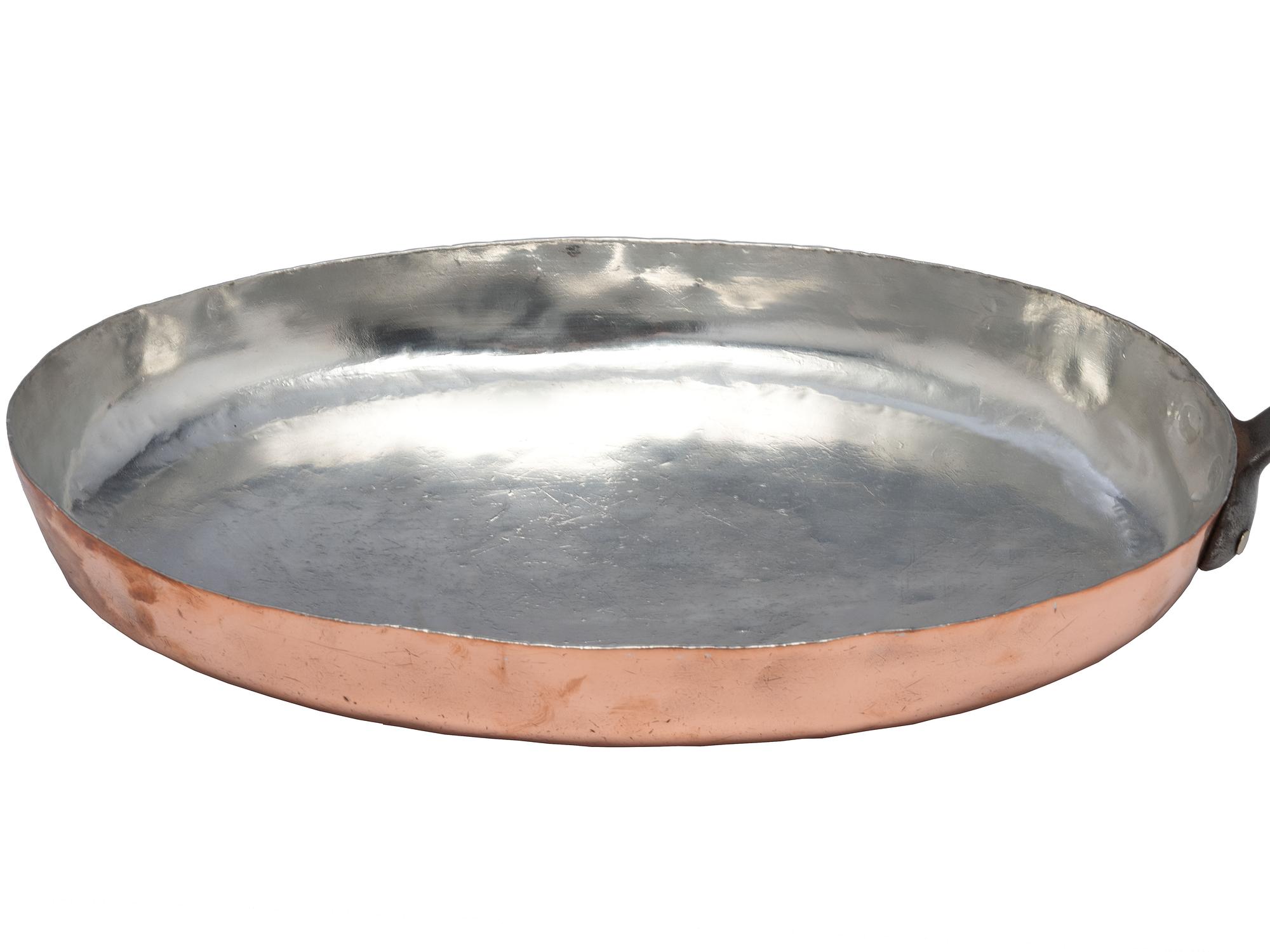 An American Copper Oval Fry Pan