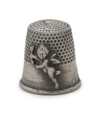 A Collection of Silver, Silver-Plate and Brass Thimbles