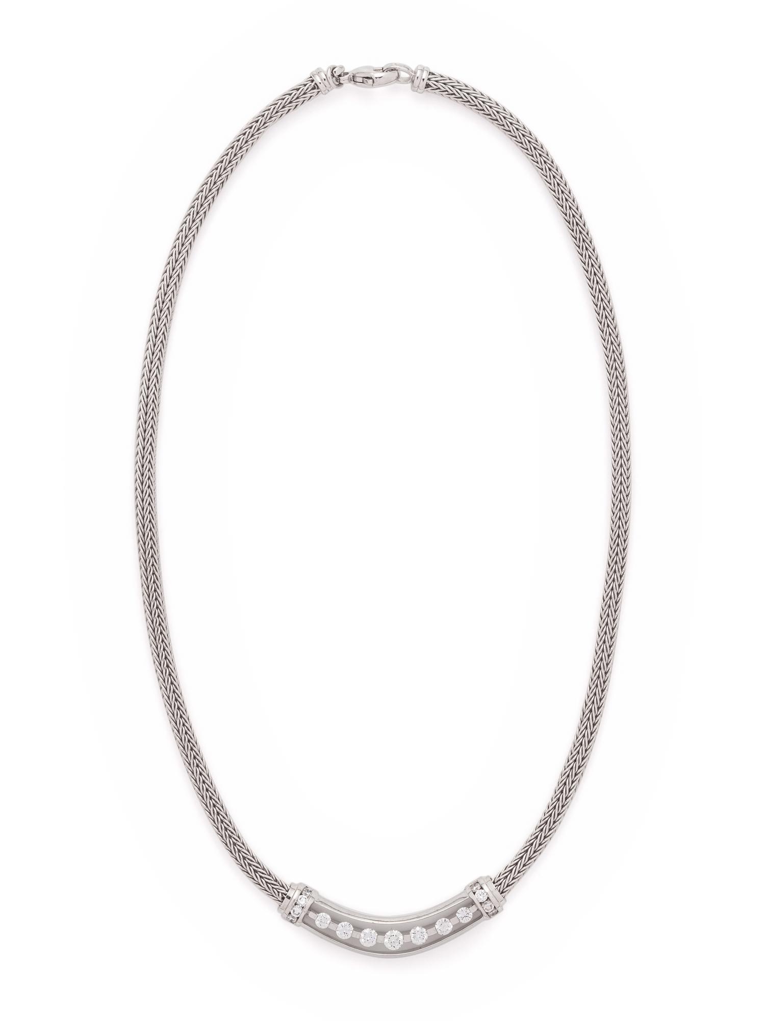 WHITE GOLD AND DIAMOND NECKLACE