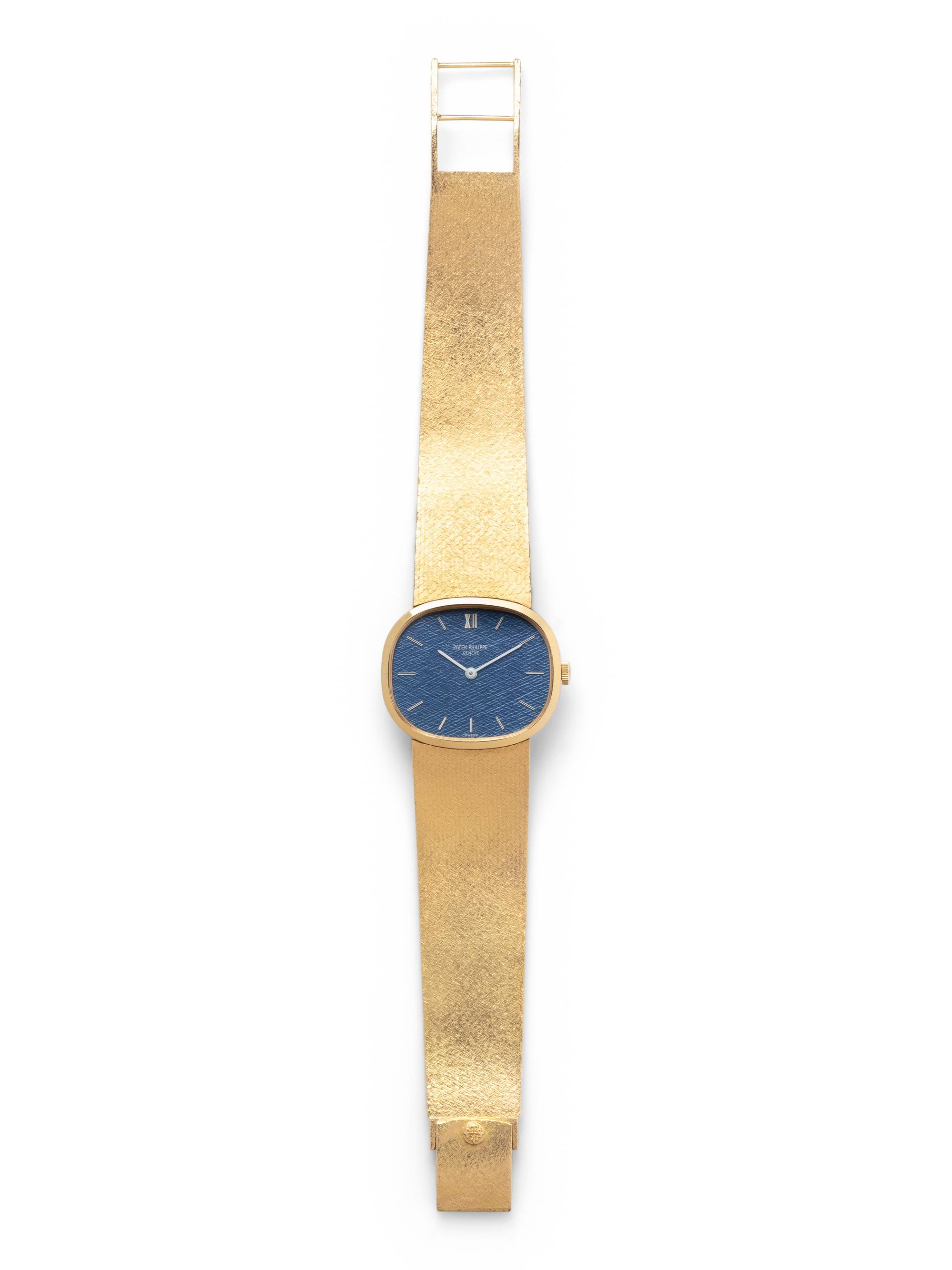 PATEK PHILIPPE, REF. 3545/2 18K YELLOW GOLD 'ELLIPSE' WRISTWATCH