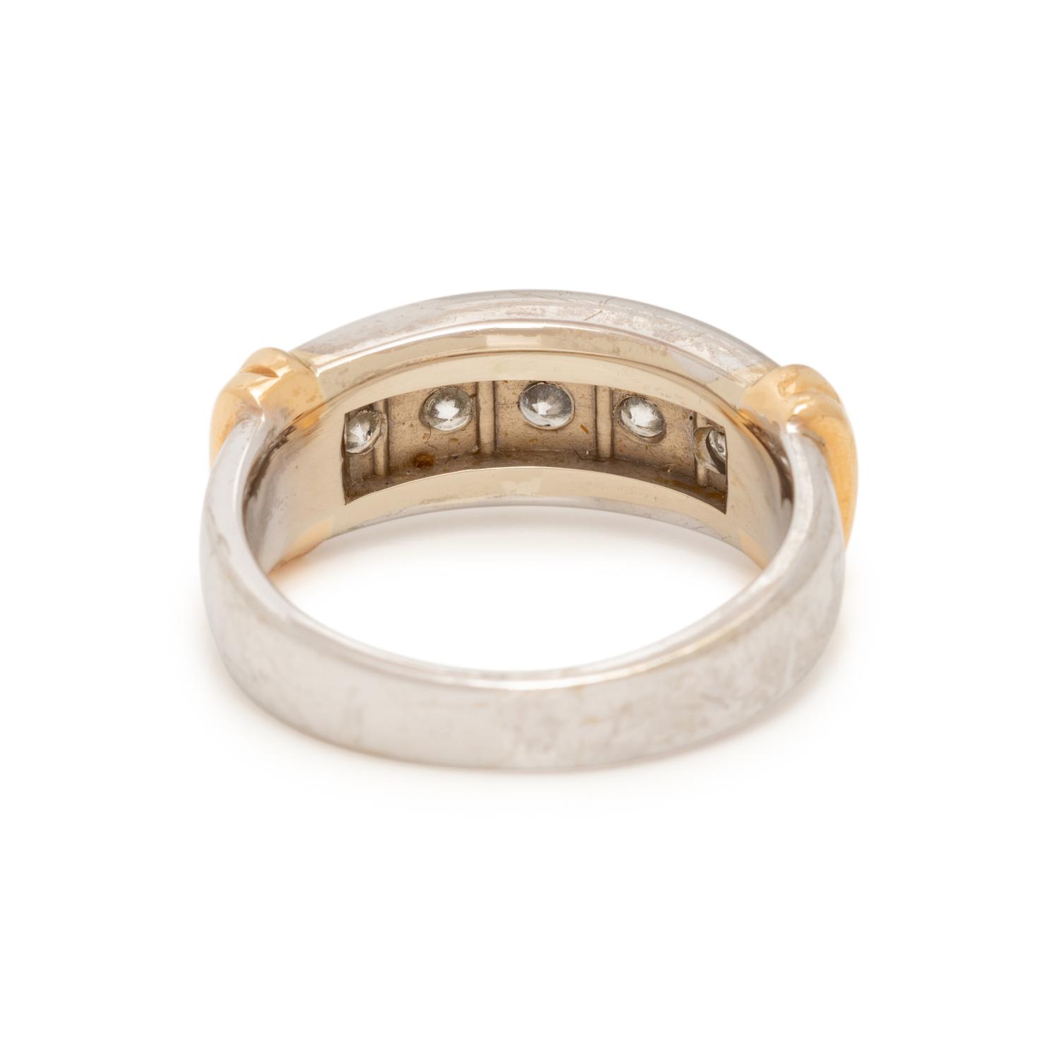 BICOLOR GOLD AND DIAMOND RING