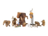 A Collection of German Papier-Mâché Easter Bunnies and Other Figural Candy Canisters