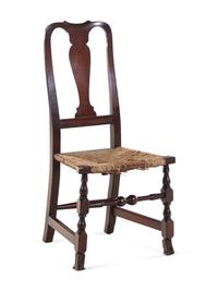 A William and Mary Style Walnut Side Chair