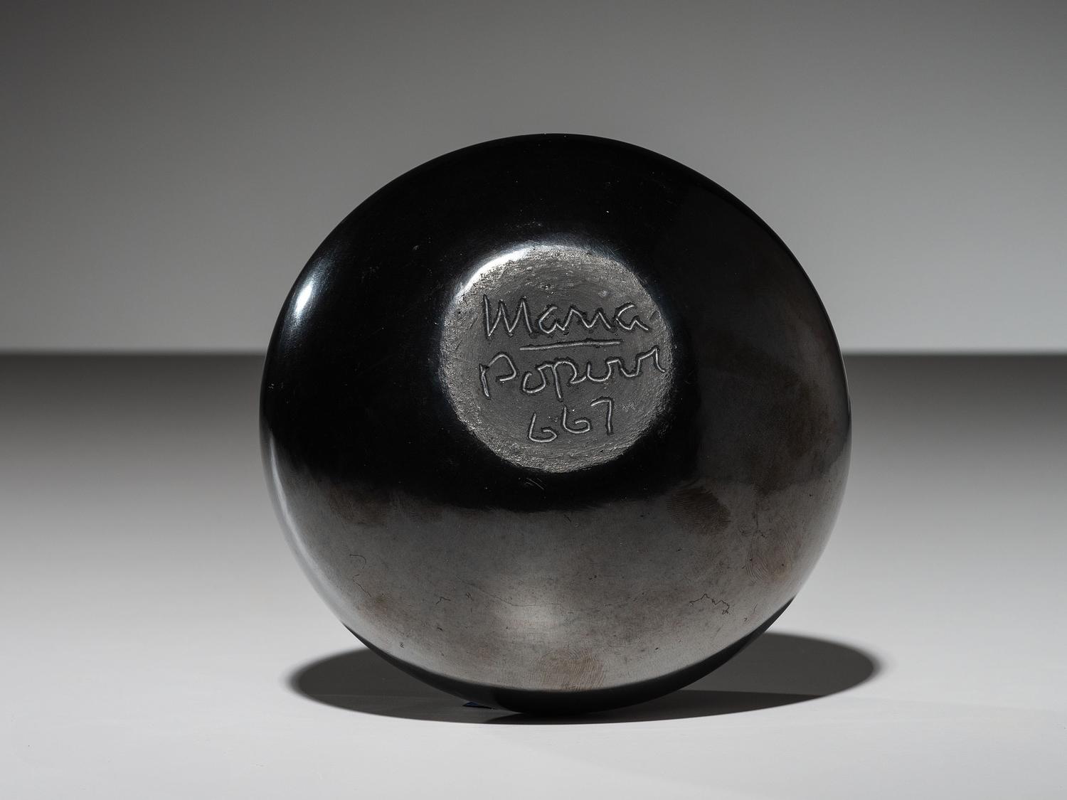 Blackware Jar, with Gunmetal Finish June 1967