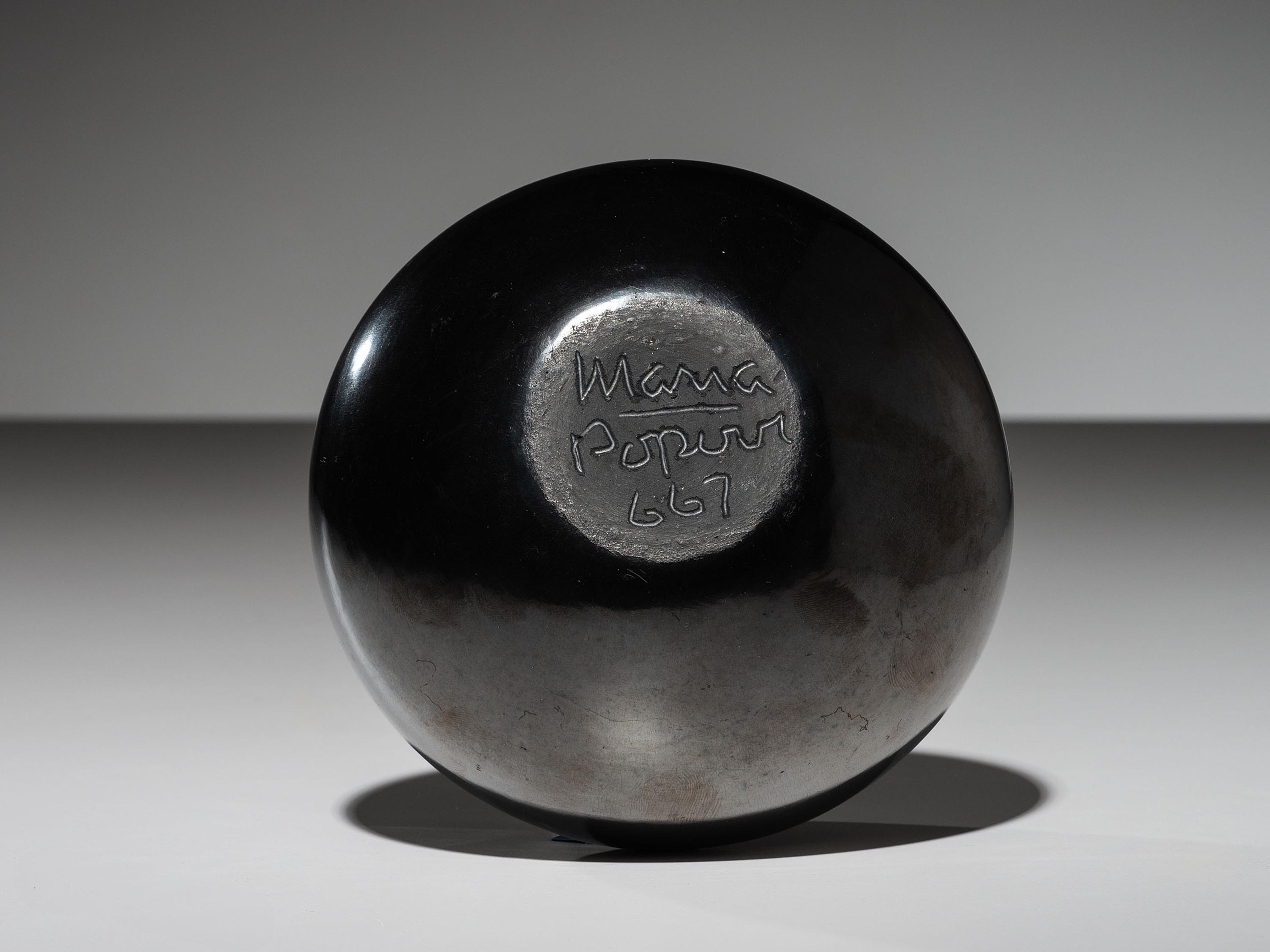Blackware Jar, with Gunmetal Finish June 1967