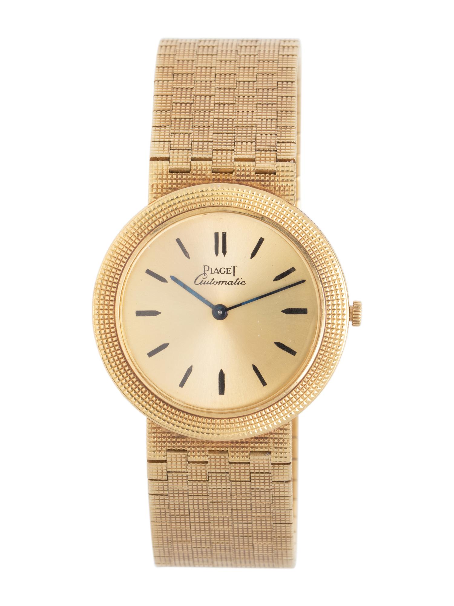 PIAGET, 18K YELLOW GOLD WRIST WATCH