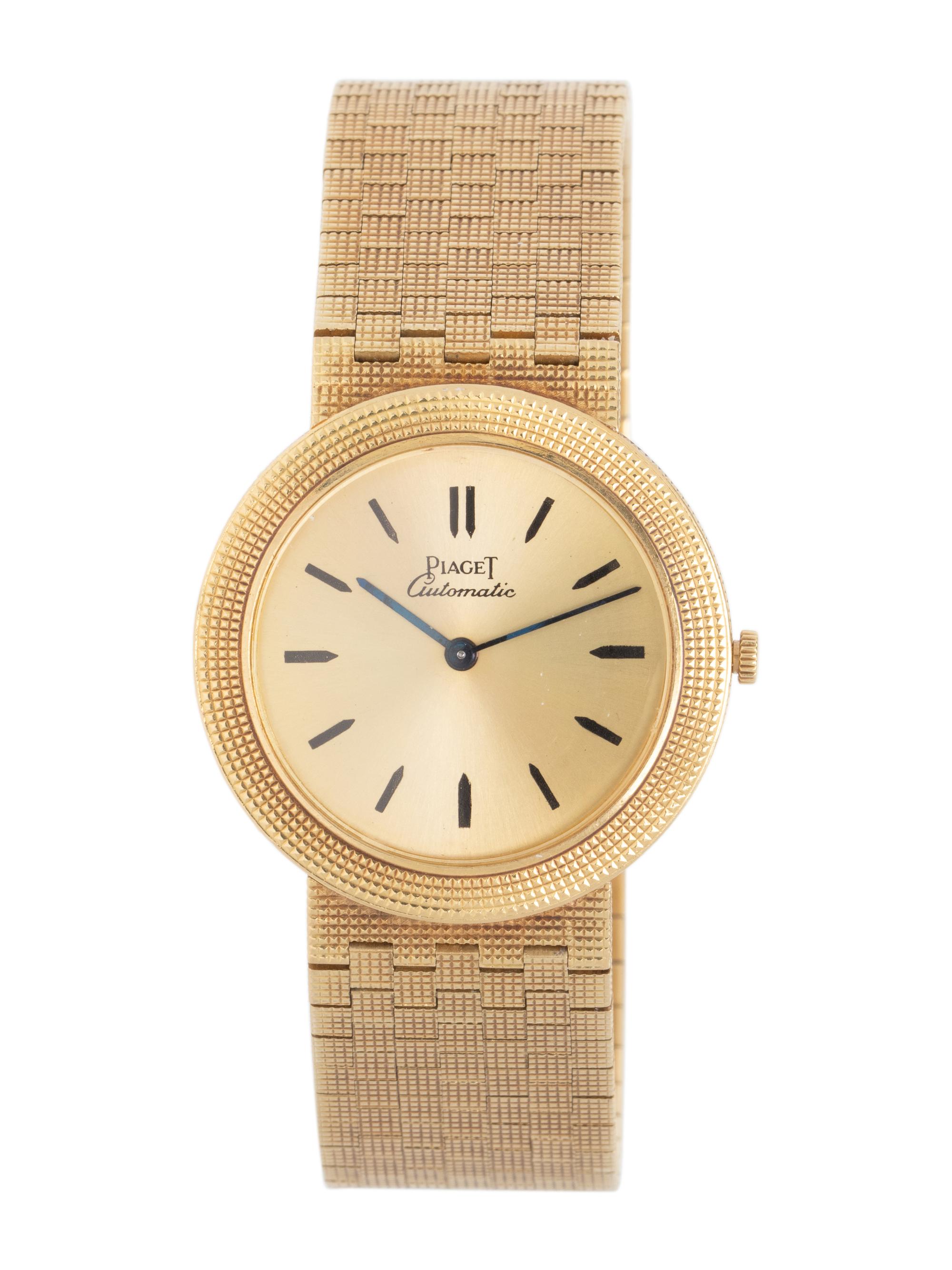 PIAGET, 18K YELLOW GOLD WRIST WATCH