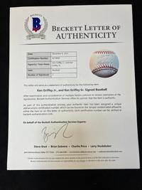 A Group of Ken Griffey Jr. and Sr. Signed Autograph Baseballs (Beckett Authentication Services Certified),
